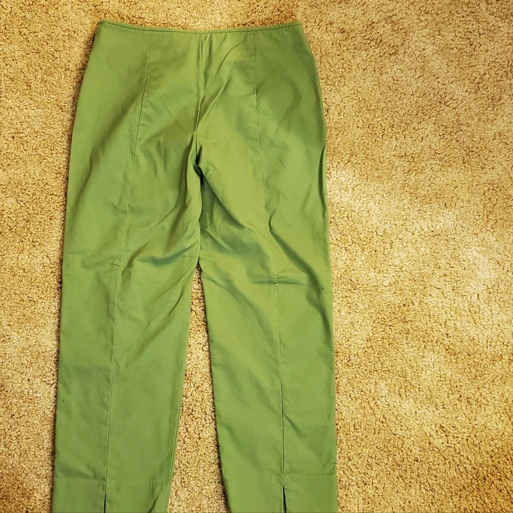 Talbots petites crop pant lime green size 4p - Picture 8 of 12